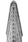 Black and white photo of the Flatiron Building